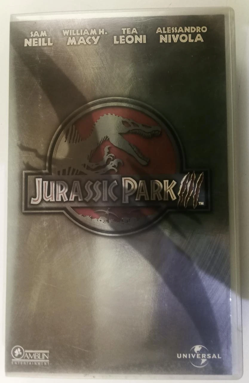 VHS – Jurassic Park III – Universal – Sam Neill